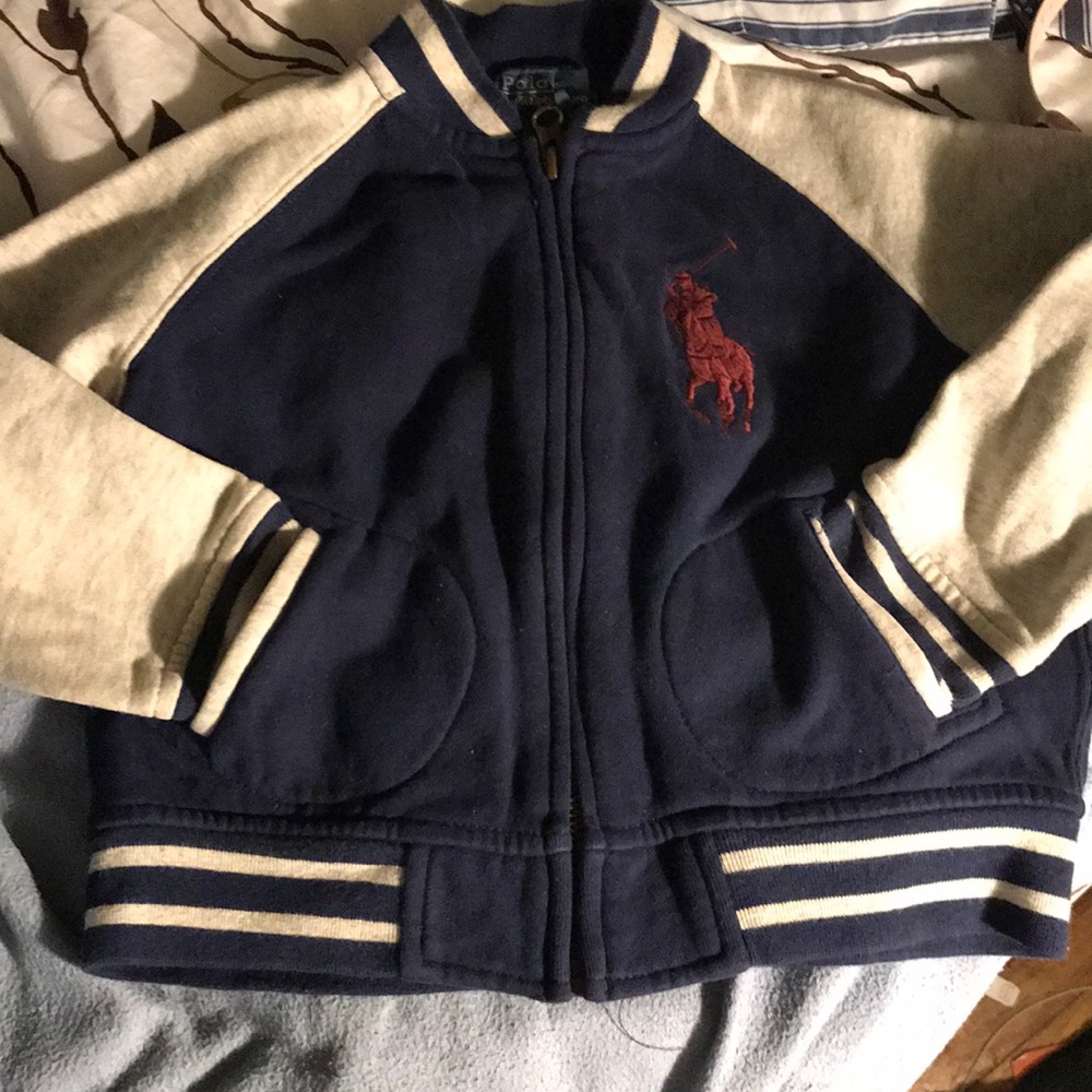 KIDS POLO VARSITY JACKET 100% AUTHENTIC